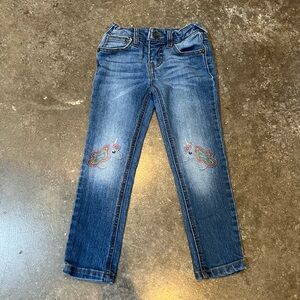 Girls Cat & Jack Unicorn Super Skinny Super Stretch Jeans Size 4